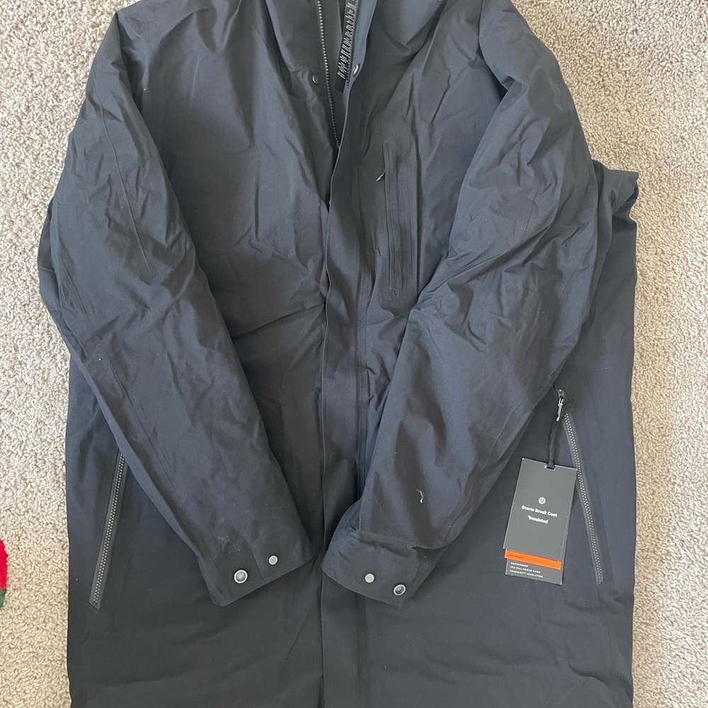 Lululemon Athletica Black Raincoat Classic Design